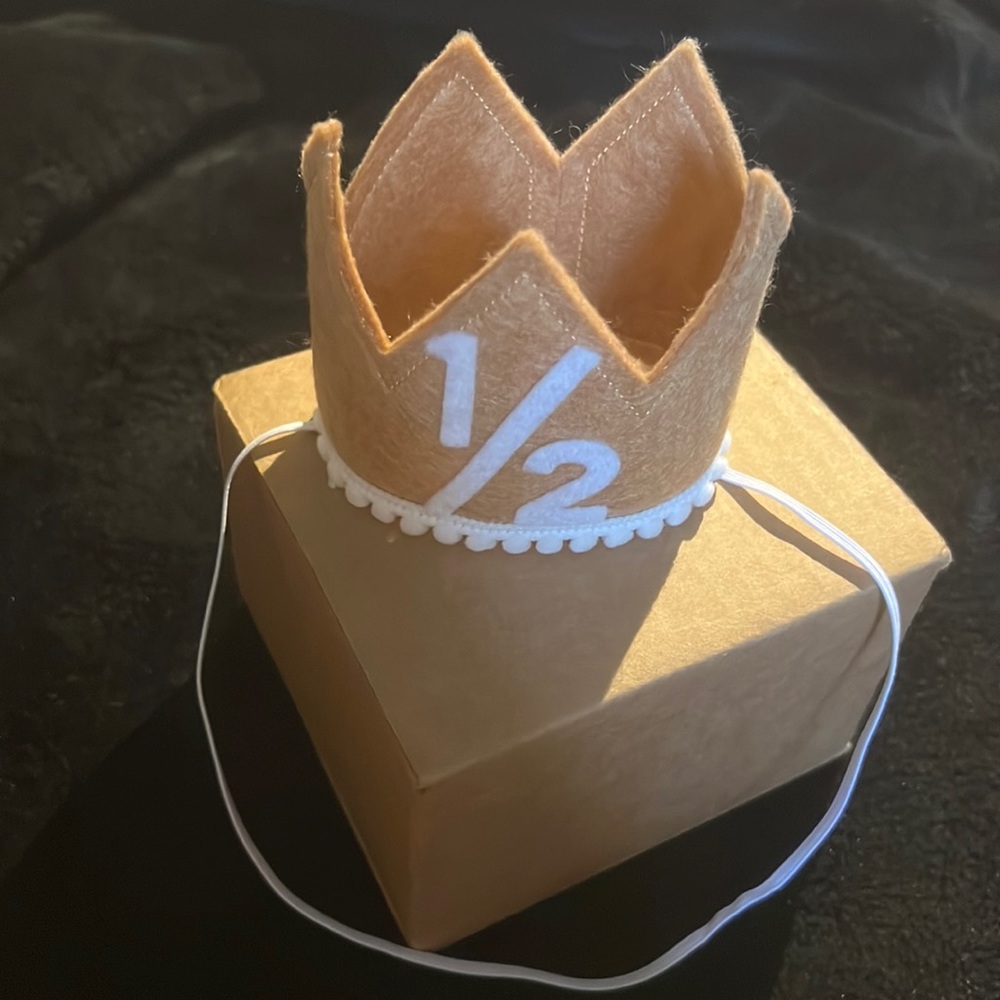 1/2 Birthday Crown